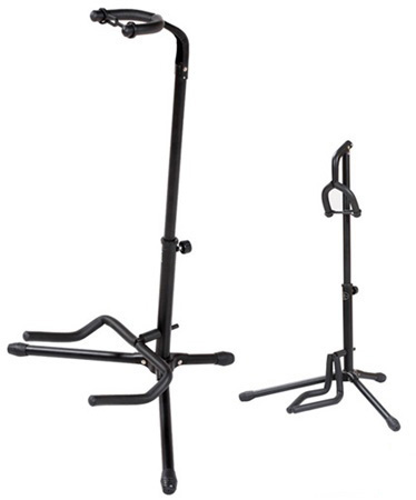 Single Adjustable Folding Guitar Stand with Folding Neck